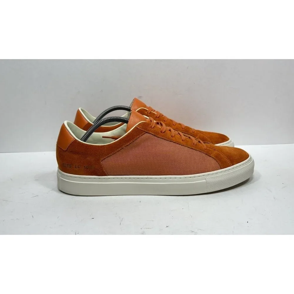 Common Projects Achilles Retro Low Orange Sneaker Men’s Size 11 / 44 Shoes